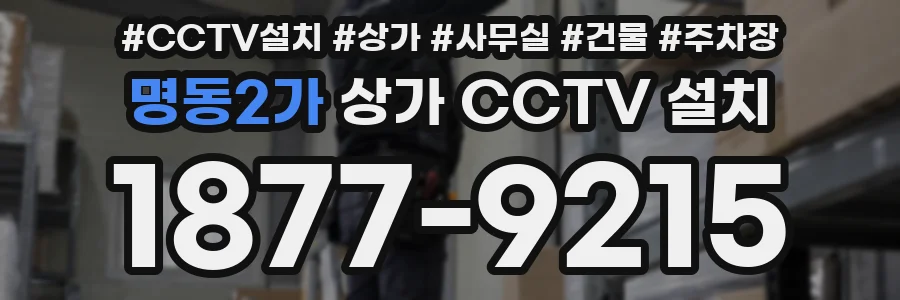명동2가 상가 CCTV 설치