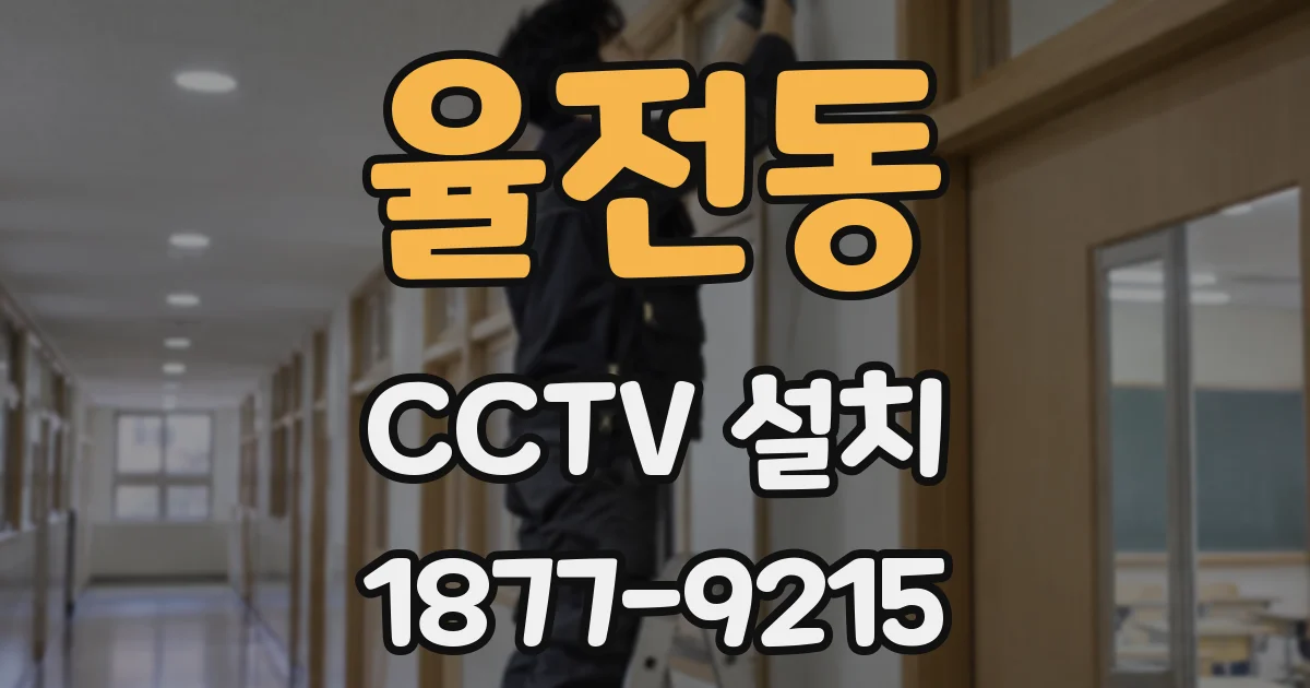 율전동 CCTV 설치