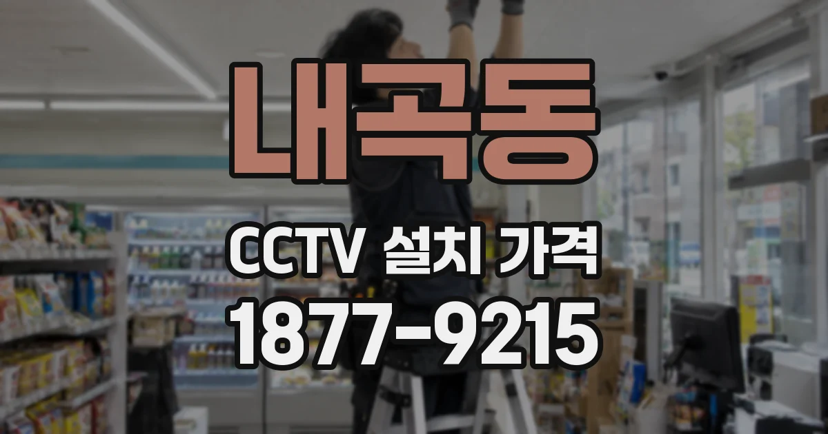 내곡동 CCTV 설치 가격