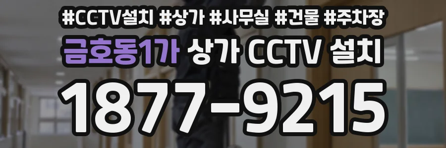 금호동1가 상가 CCTV 설치