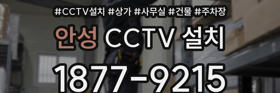 안성 CCTV 설치