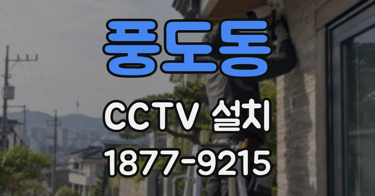 풍도동 CCTV 설치