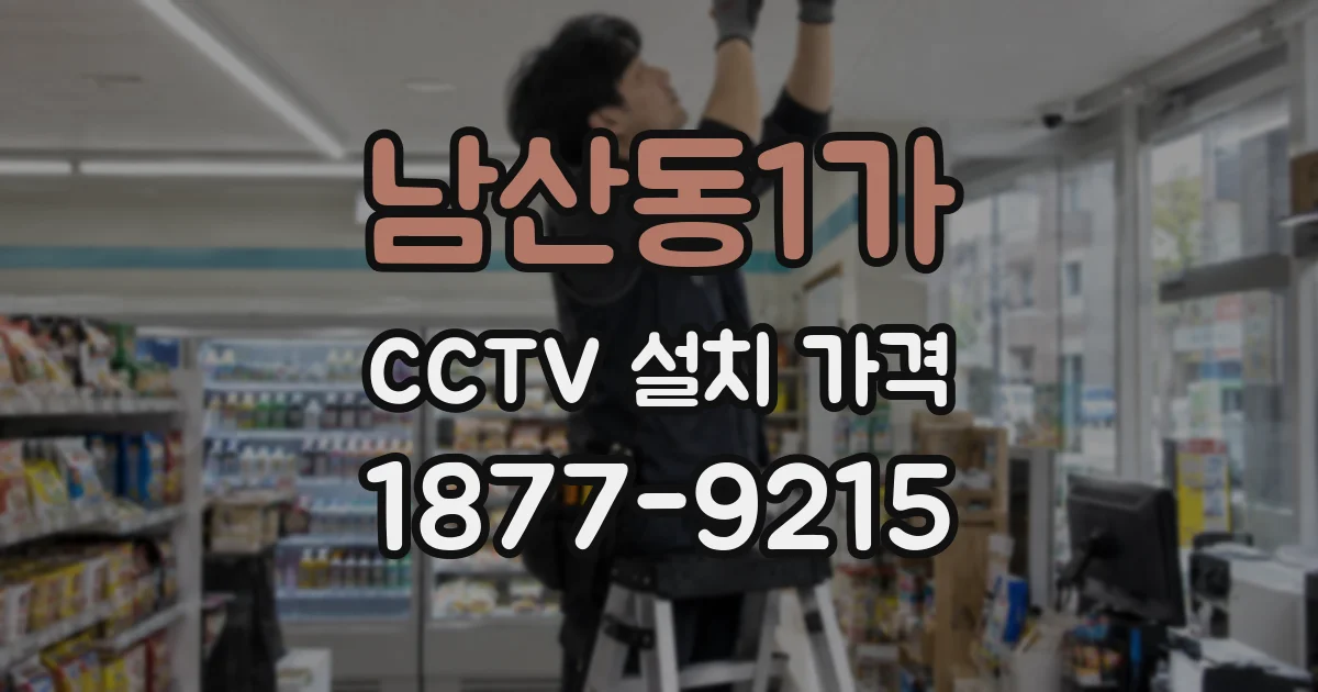 남산동1가 CCTV 설치 가격