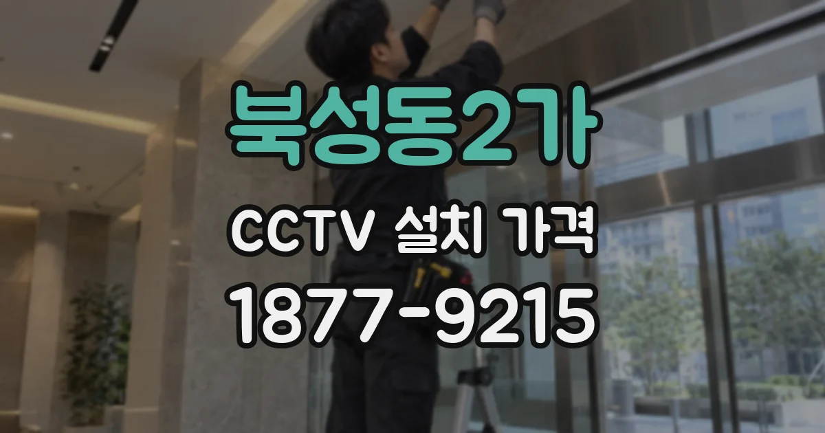 북성동2가 CCTV 설치 가격