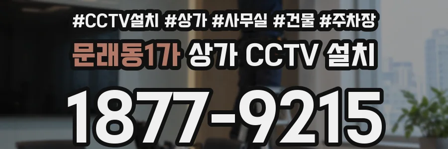 문래동1가 상가 CCTV 설치