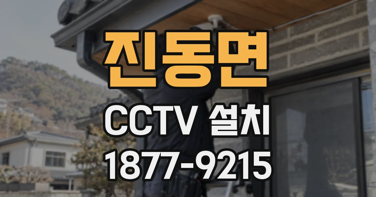 진동면 CCTV 설치