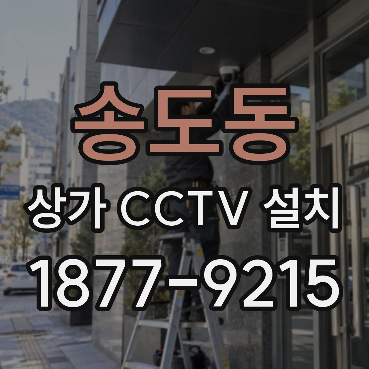 송도동 상가 CCTV 설치