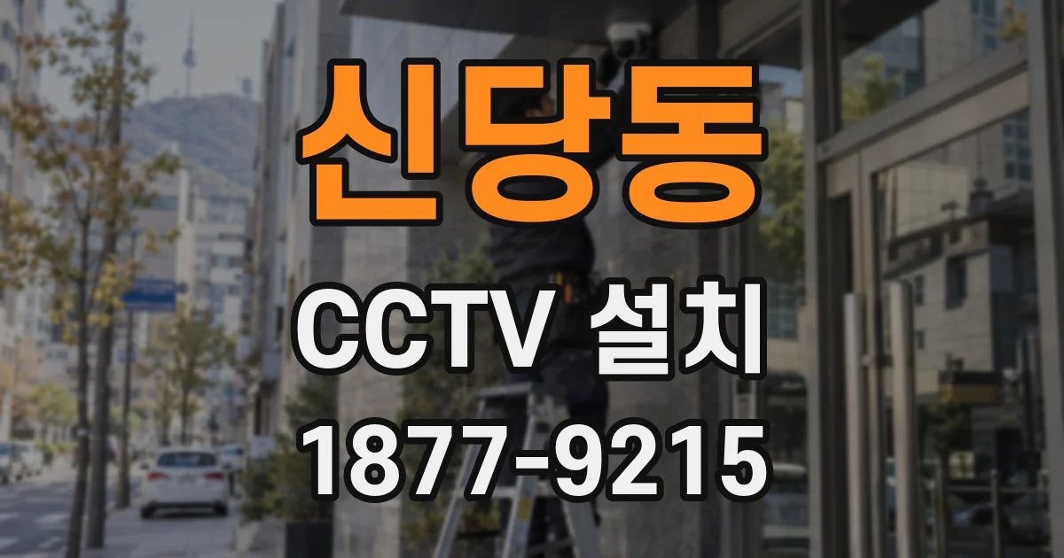 신당동 CCTV 설치