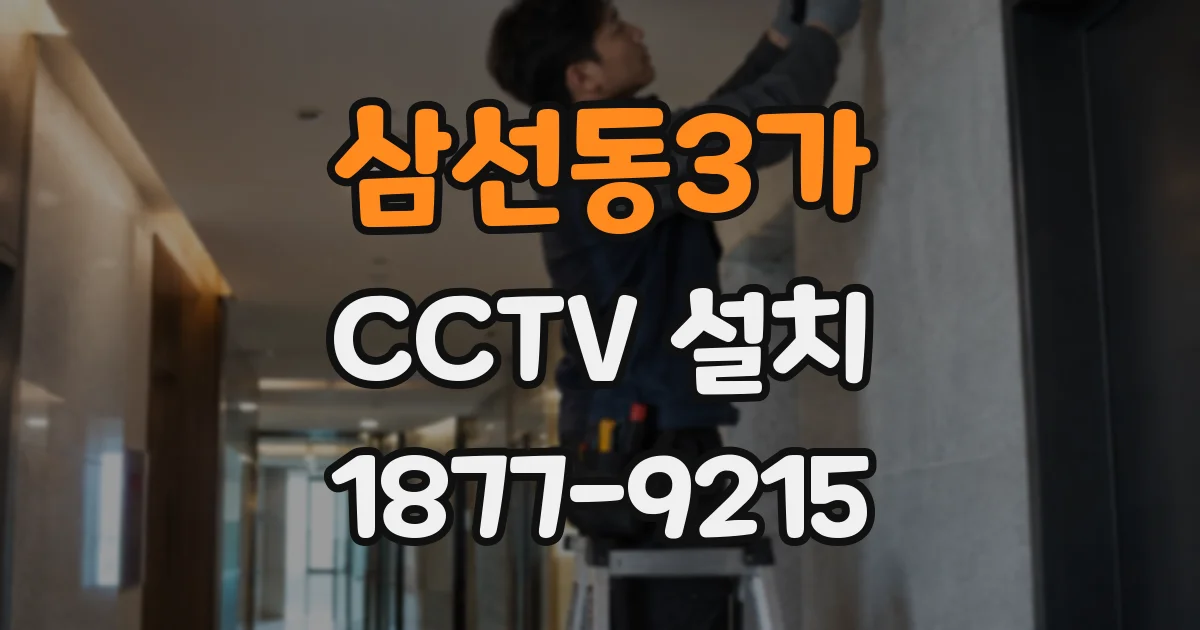삼선동3가 CCTV 설치