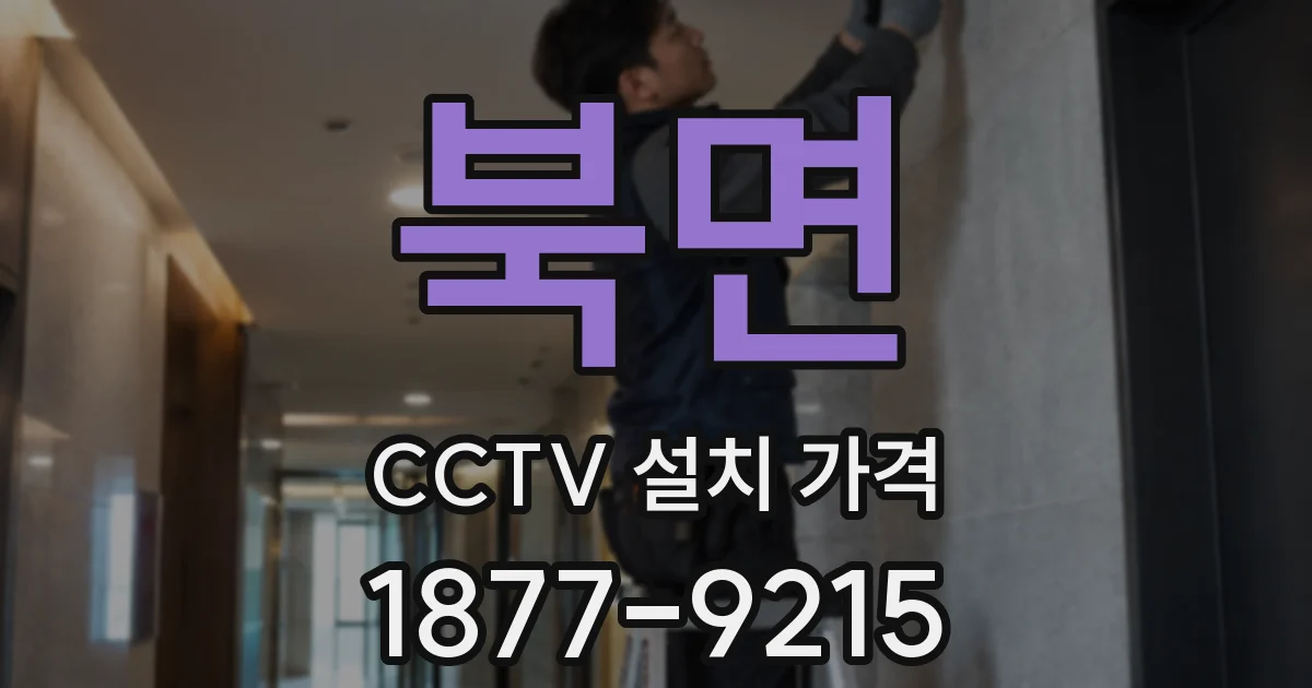 북면 CCTV 설치 가격