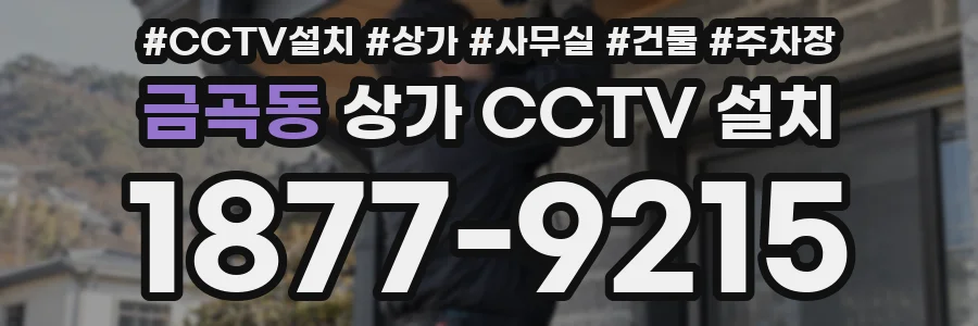 금곡동 상가 CCTV 설치