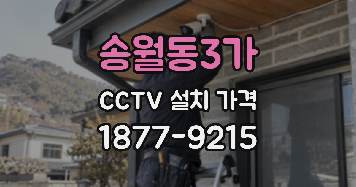 송월동3가 CCTV 설치 가격