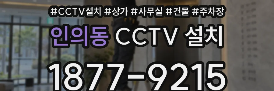 인의동 CCTV 설치