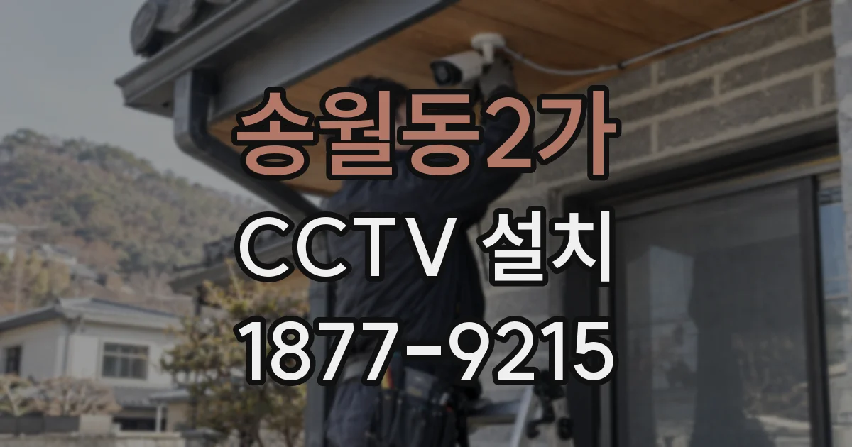 송월동2가 CCTV 설치