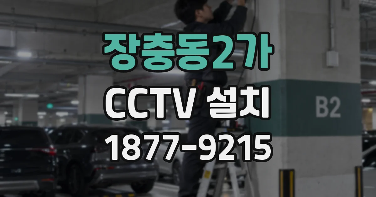 장충동2가 CCTV 설치
