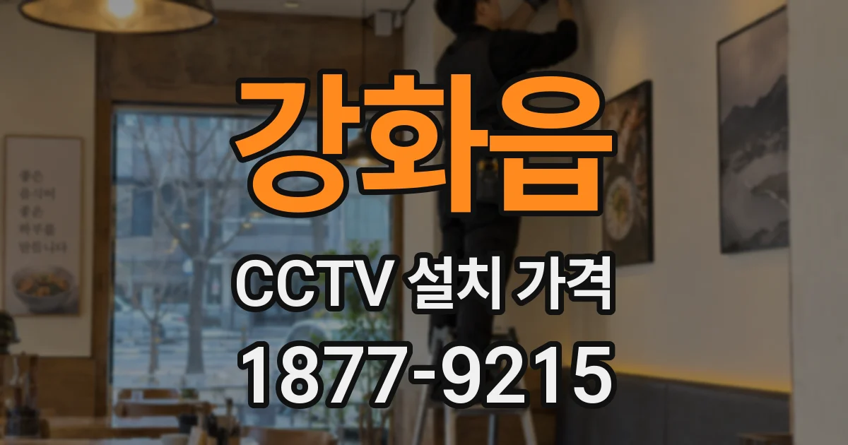 강화읍 CCTV 설치 가격