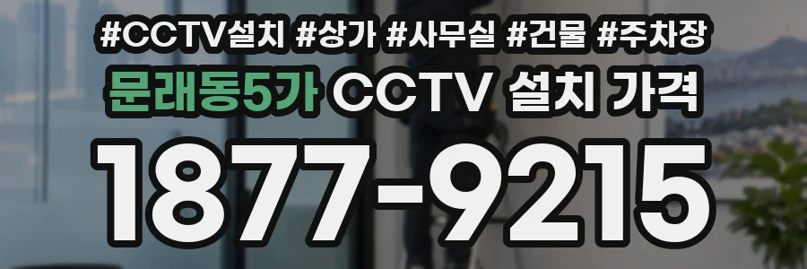 문래동5가 CCTV 설치 가격