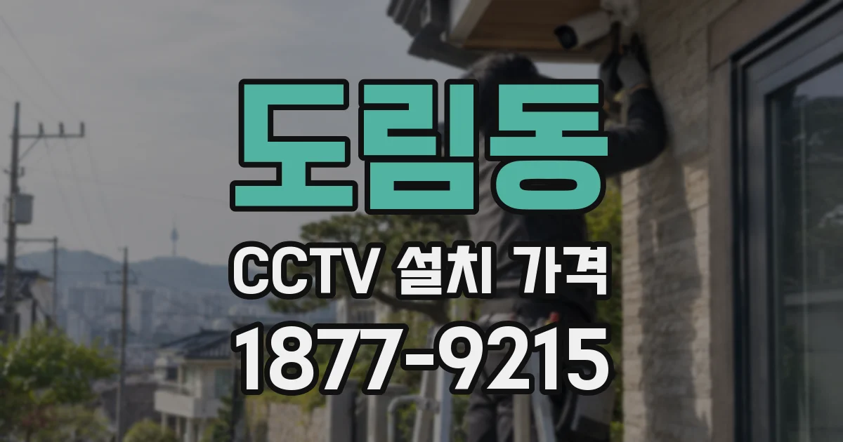 도림동 CCTV 설치 가격