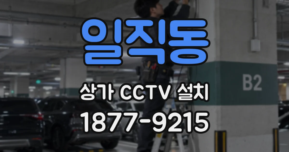일직동 상가 CCTV 설치