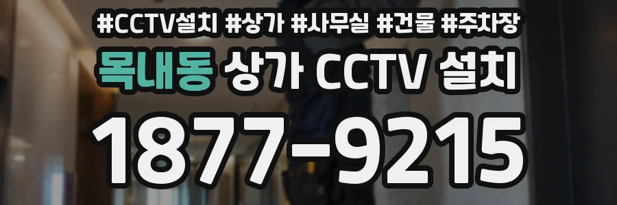 목내동 상가 CCTV 설치