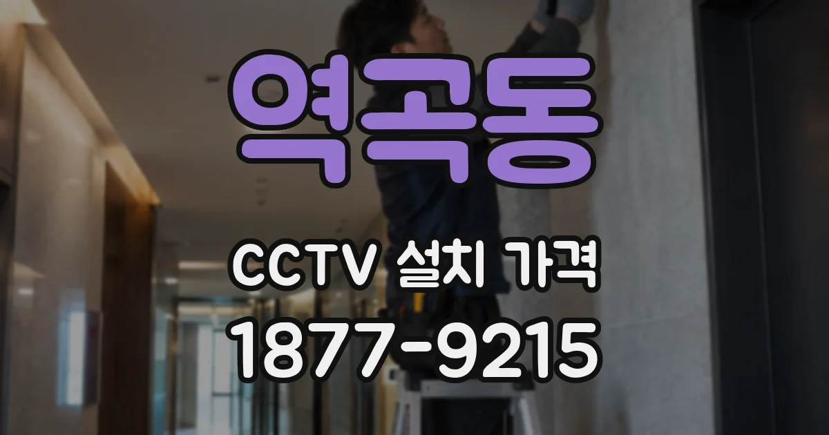 역곡동 CCTV 설치 가격