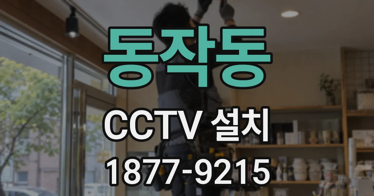 동작동 CCTV 설치