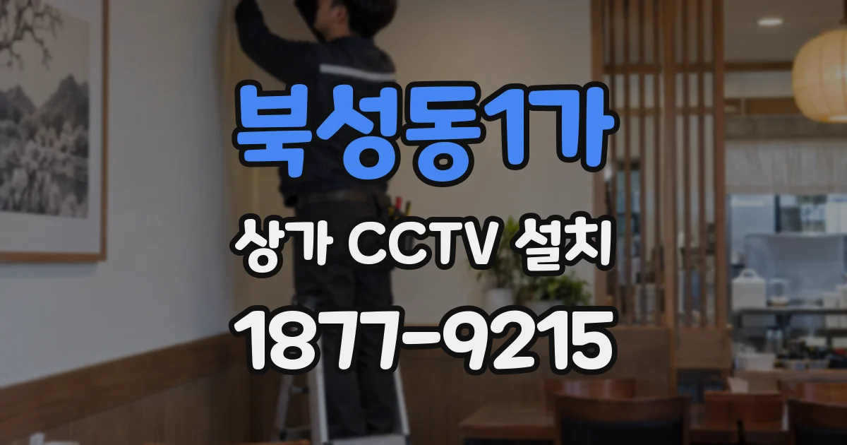 북성동1가 상가 CCTV 설치