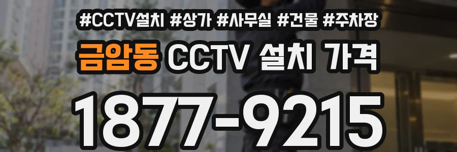금암동 CCTV 설치 가격