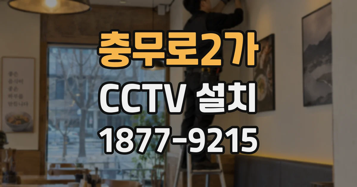 충무로2가 CCTV 설치