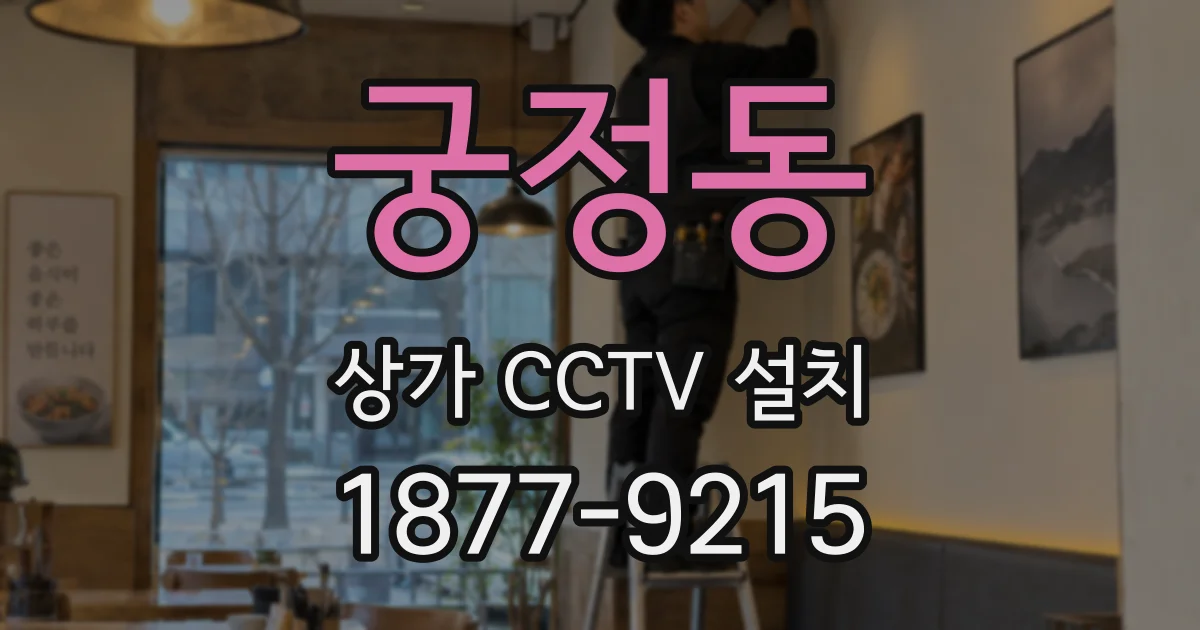궁정동 상가 CCTV 설치