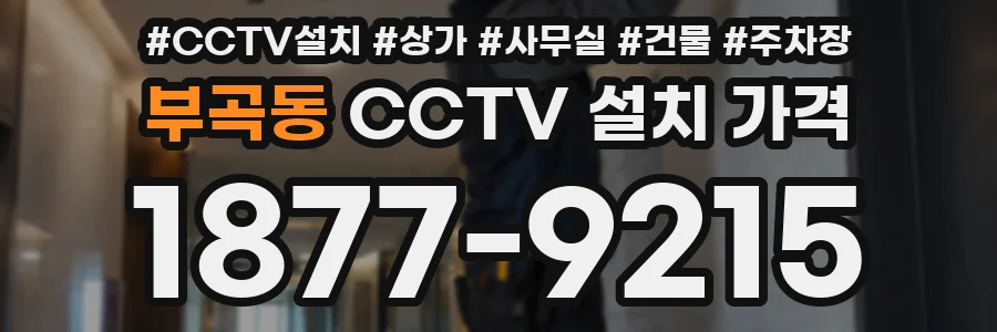 부곡동 CCTV 설치 가격