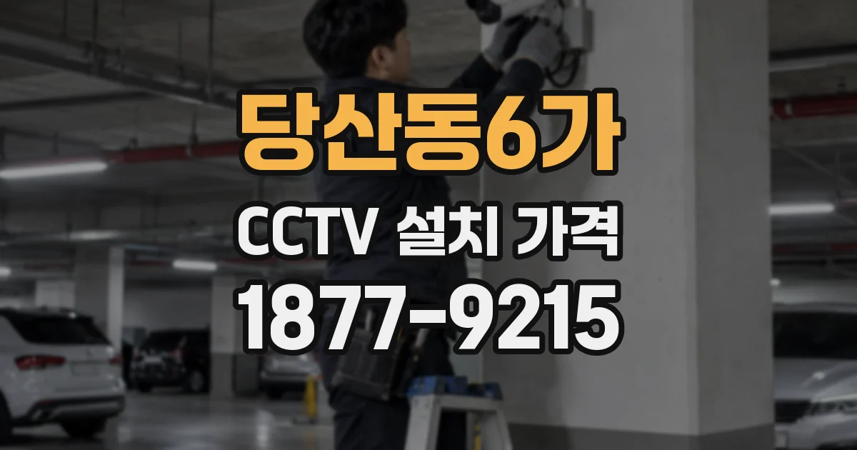 당산동6가 CCTV 설치 가격