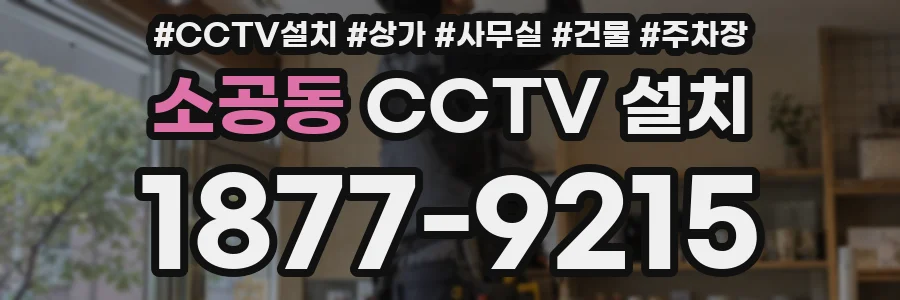 소공동 CCTV 설치