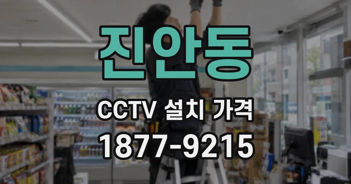진안동 CCTV 설치 가격