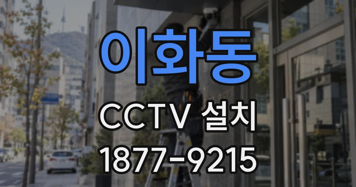 이화동 CCTV 설치