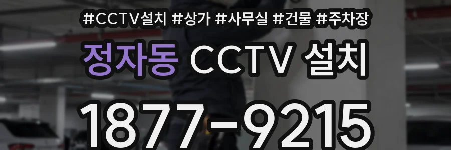 정자동 CCTV 설치