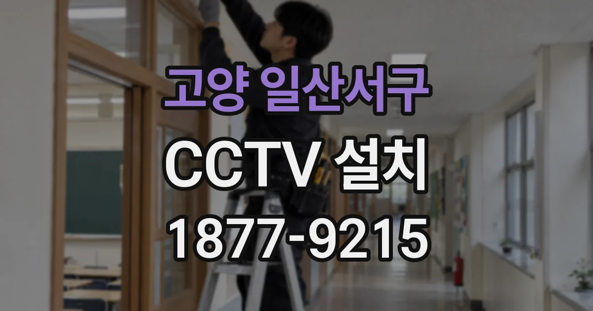 고양 일산서구 CCTV 설치