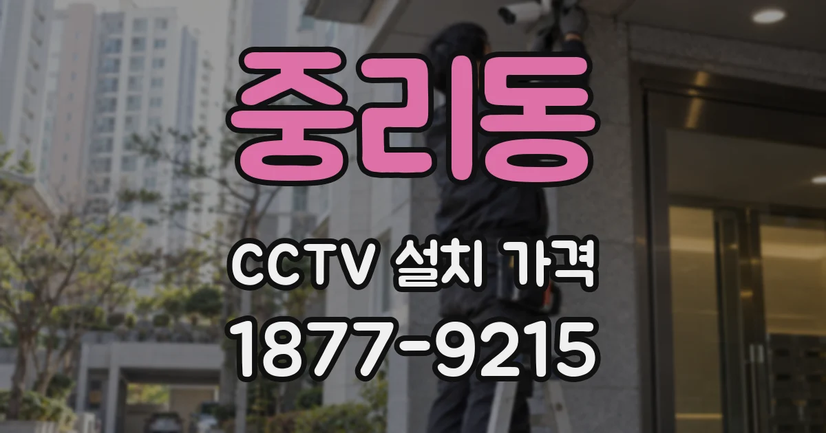 중리동 CCTV 설치 가격