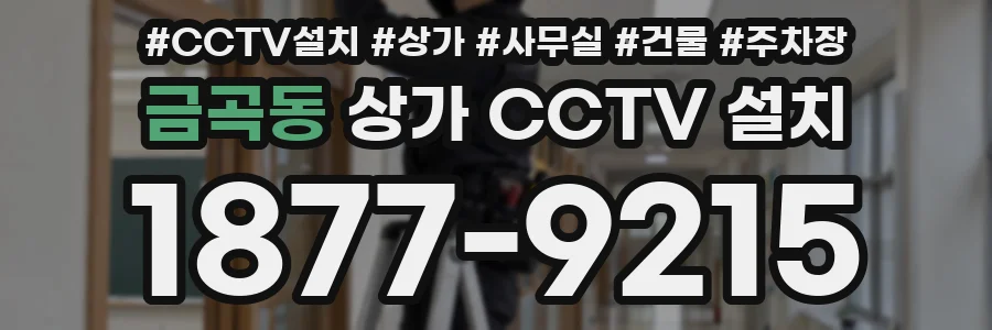 금곡동 상가 CCTV 설치