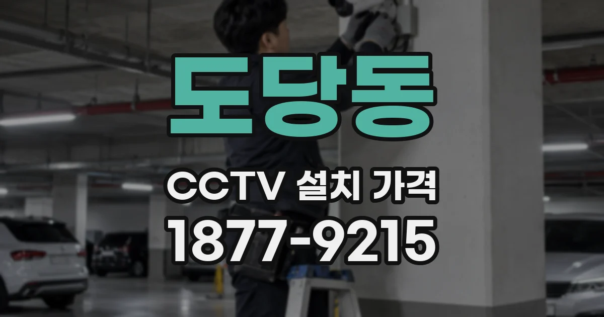 도당동 CCTV 설치 가격