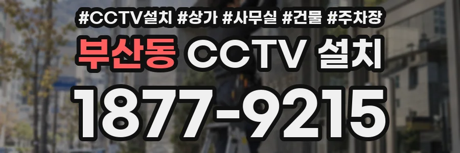 부산동 CCTV 설치