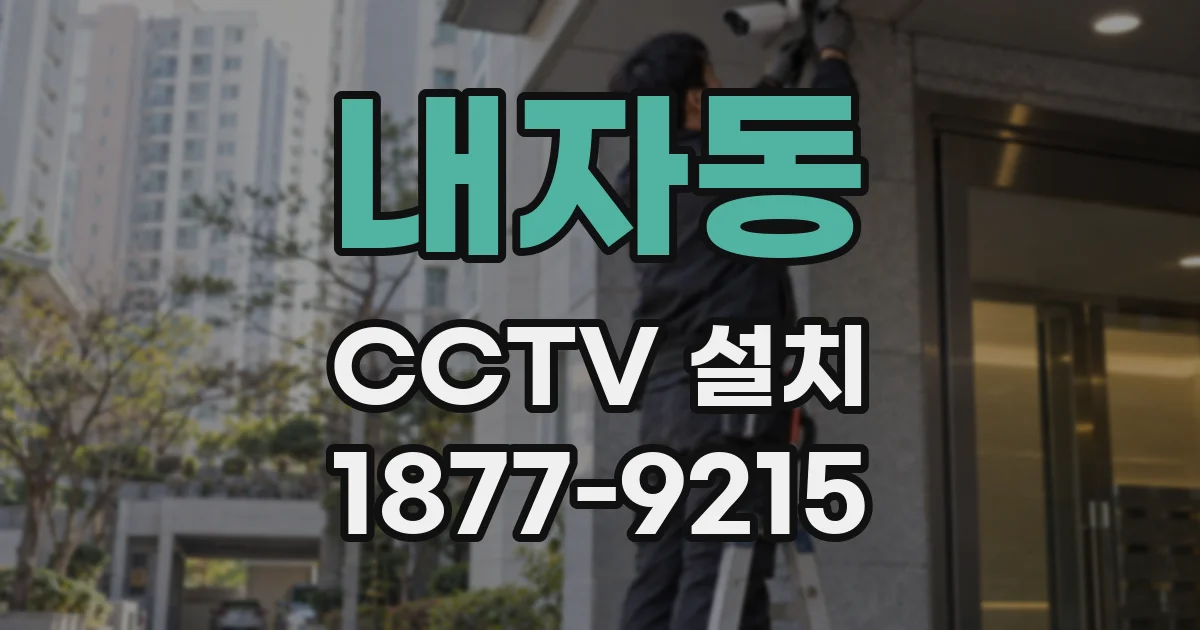 내자동 CCTV 설치
