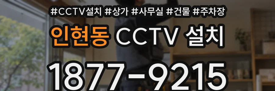 인현동 CCTV 설치