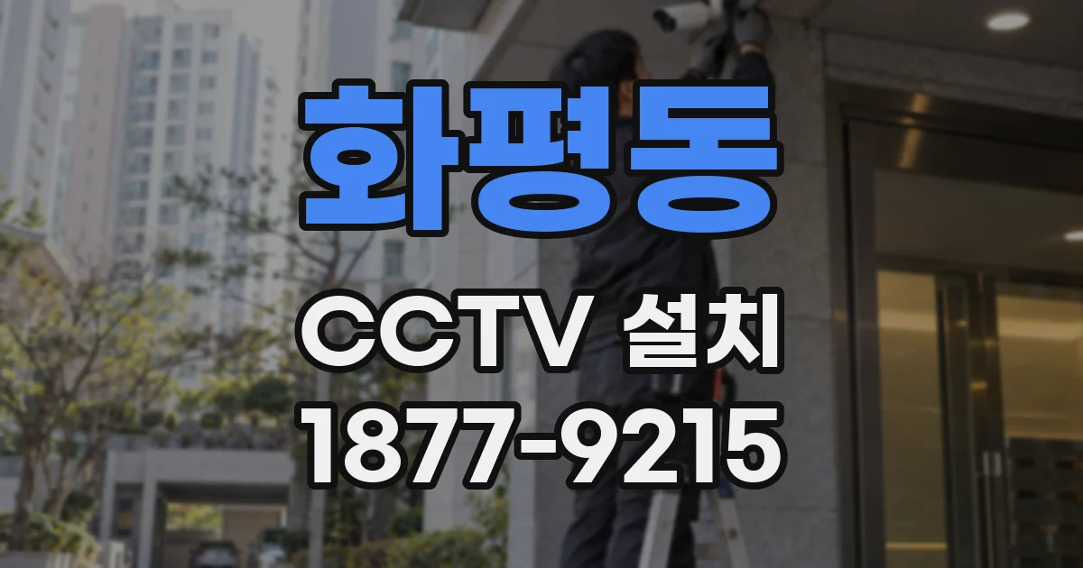 화평동 CCTV 설치
