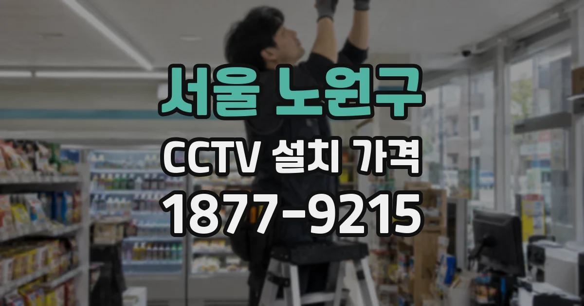 서울 노원구 CCTV 설치 가격