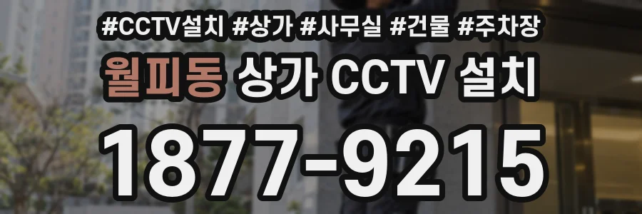 월피동 상가 CCTV 설치