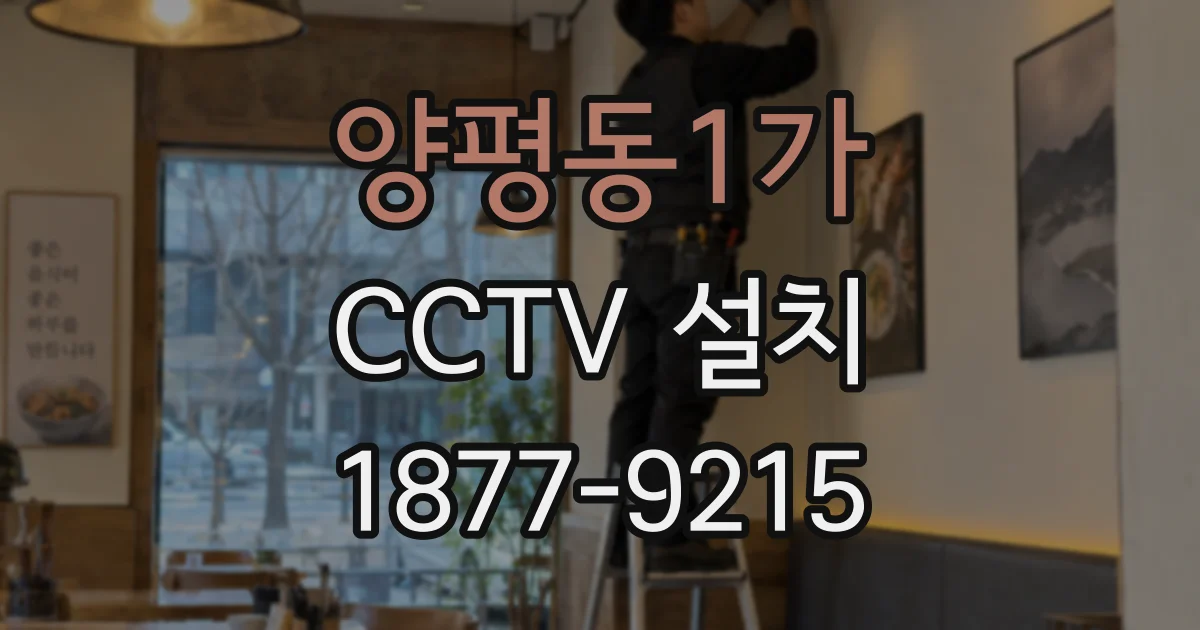 양평동1가 CCTV 설치