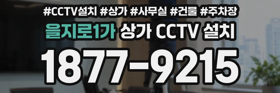 을지로1가 상가 CCTV 설치