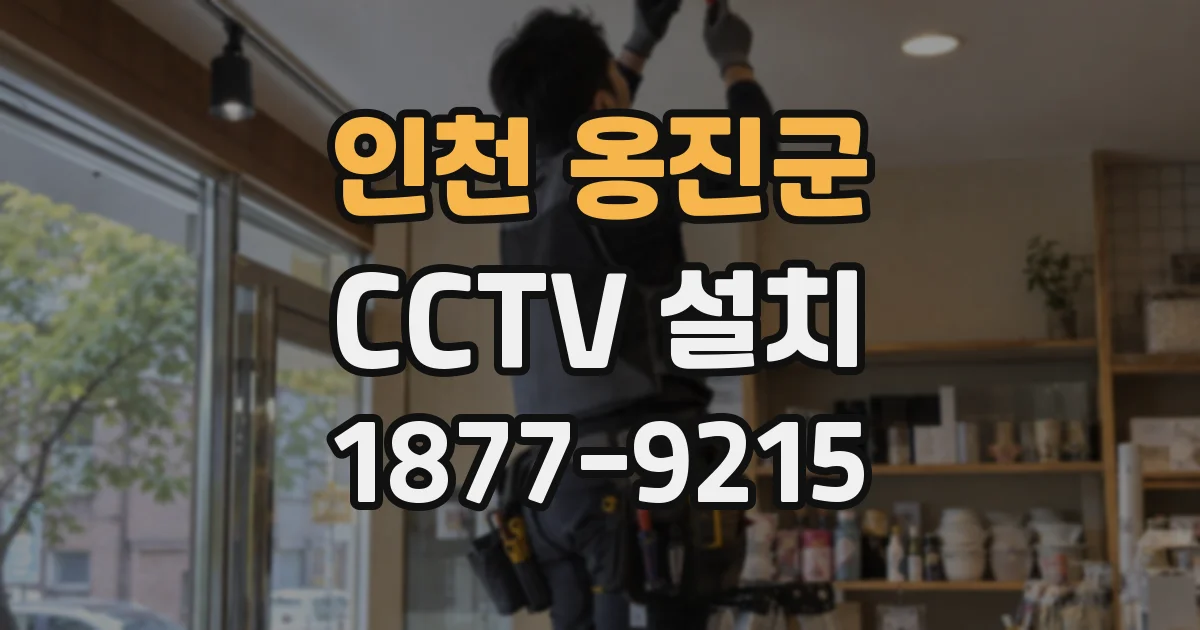 인천 옹진군 CCTV 설치