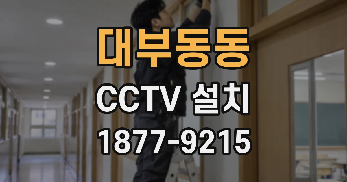 대부동동 CCTV 설치